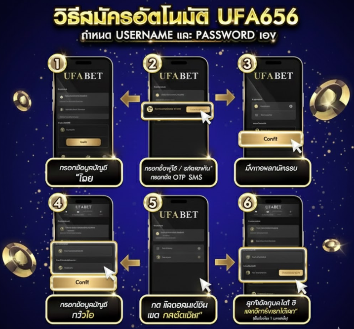คู่มือสมัครสมาชิกและล็อกอิน UFA656 อย่างละเอียด
